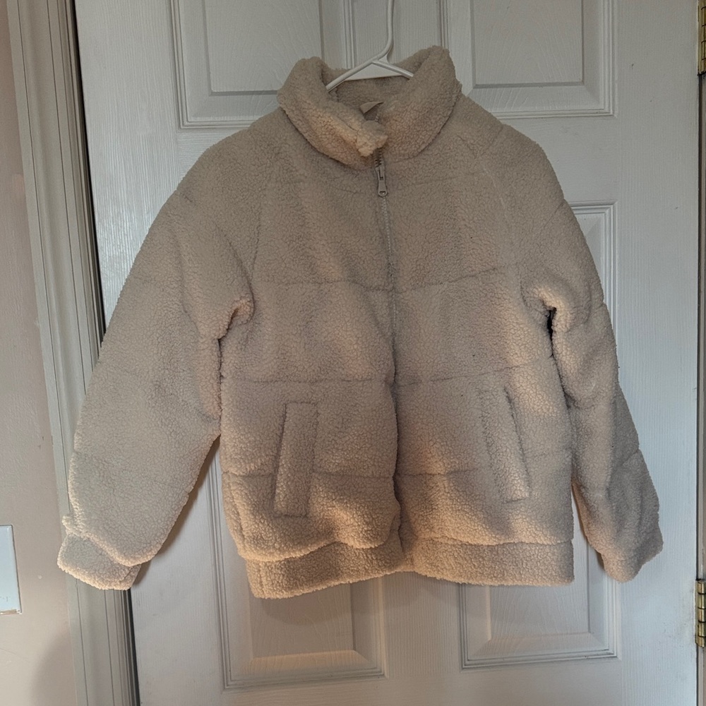 art class Kids Sherpa Puffer Jacket - Cream